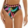 Cheap ⌛ Trina Turk Birds Of Paradise Reversible Hi Waist Bottom 👩 Women Swimwear & Coverups 👏