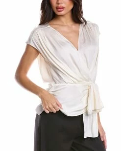 Deals 💯 Trina Turk Bijou Silk-Blend Top 👩 Women Tops 🔥