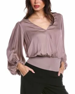 New 😍 Trina Turk Courageous Silk-Blend Top 👩 Women Tops ⌛