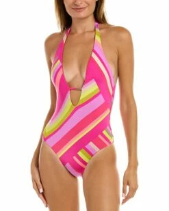 Best reviews of 🔔 Trina Turk Waltz Plunge One-Piece 👩 Women Swimwear & Coverups 🎁